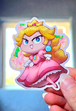 Peach Sticker
